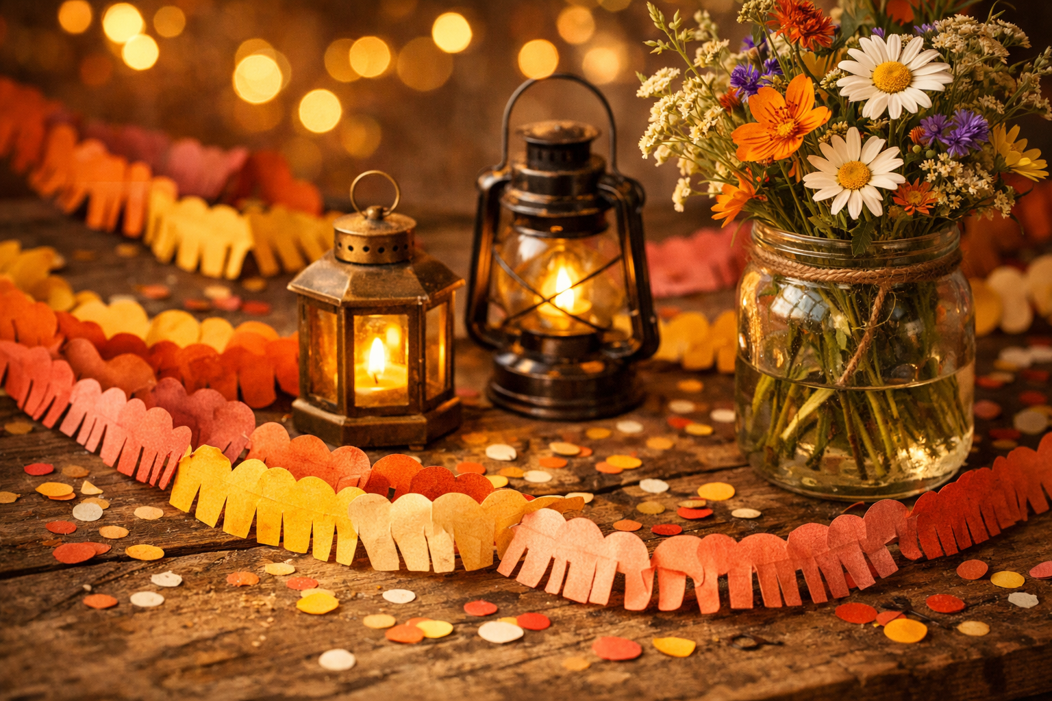 Festival konseptinde dekorasyon detaylari