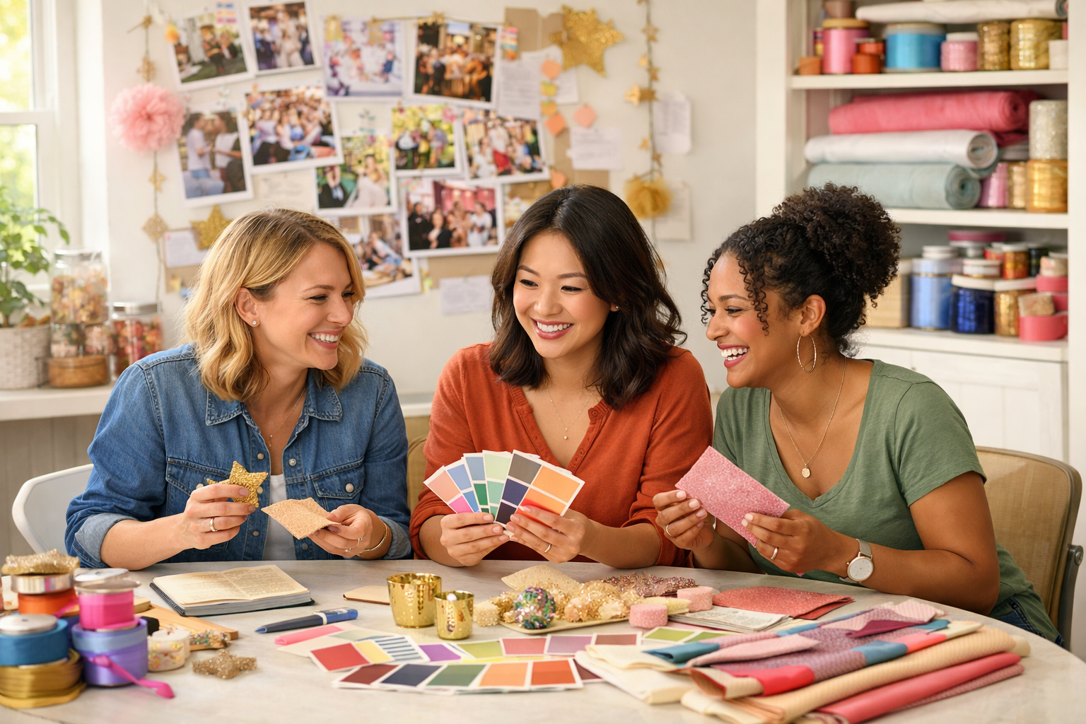 Festival planlama ekibi calisma surecinde