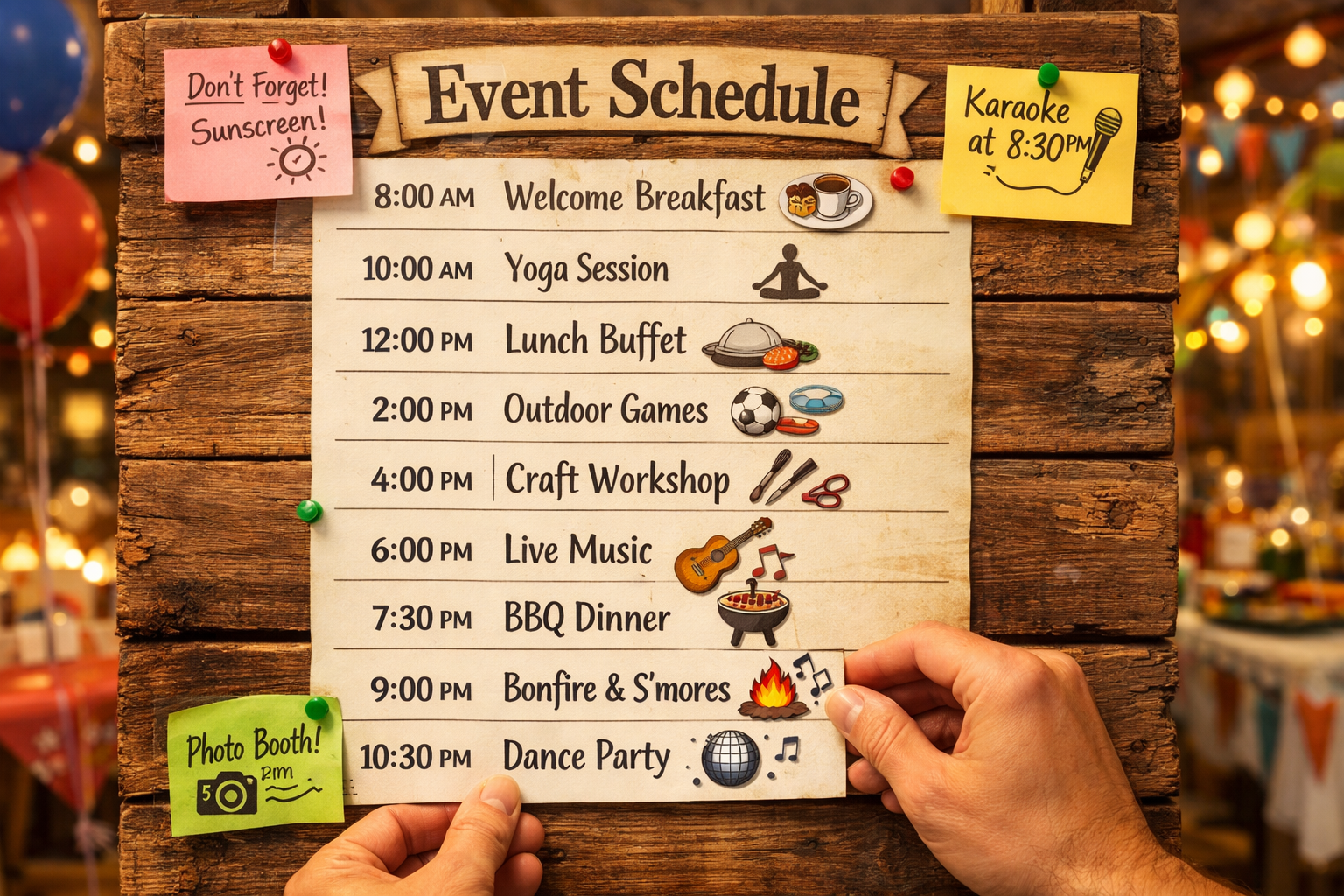 Festival program akisi ve zamanlama plani